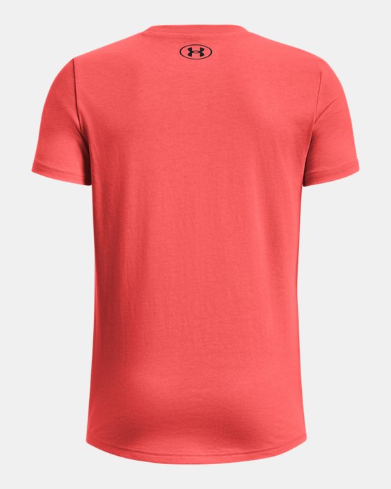 Boys' UA Sportstyle Left Chest Short Sleeve in Red image number 1